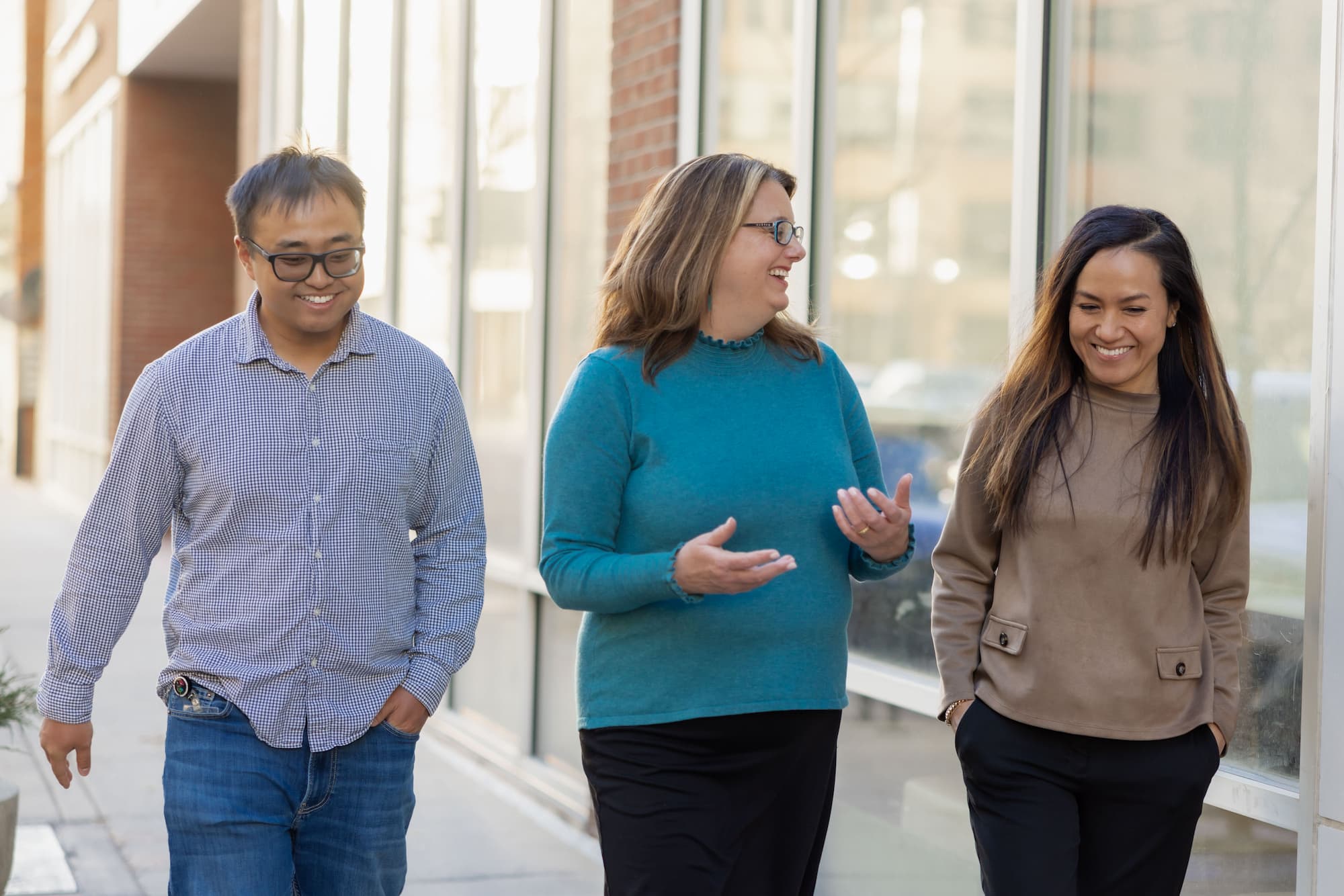 Julia Cummings, Nimol Hen, and Shihao Dao, SPA PhD program students at CU Denver