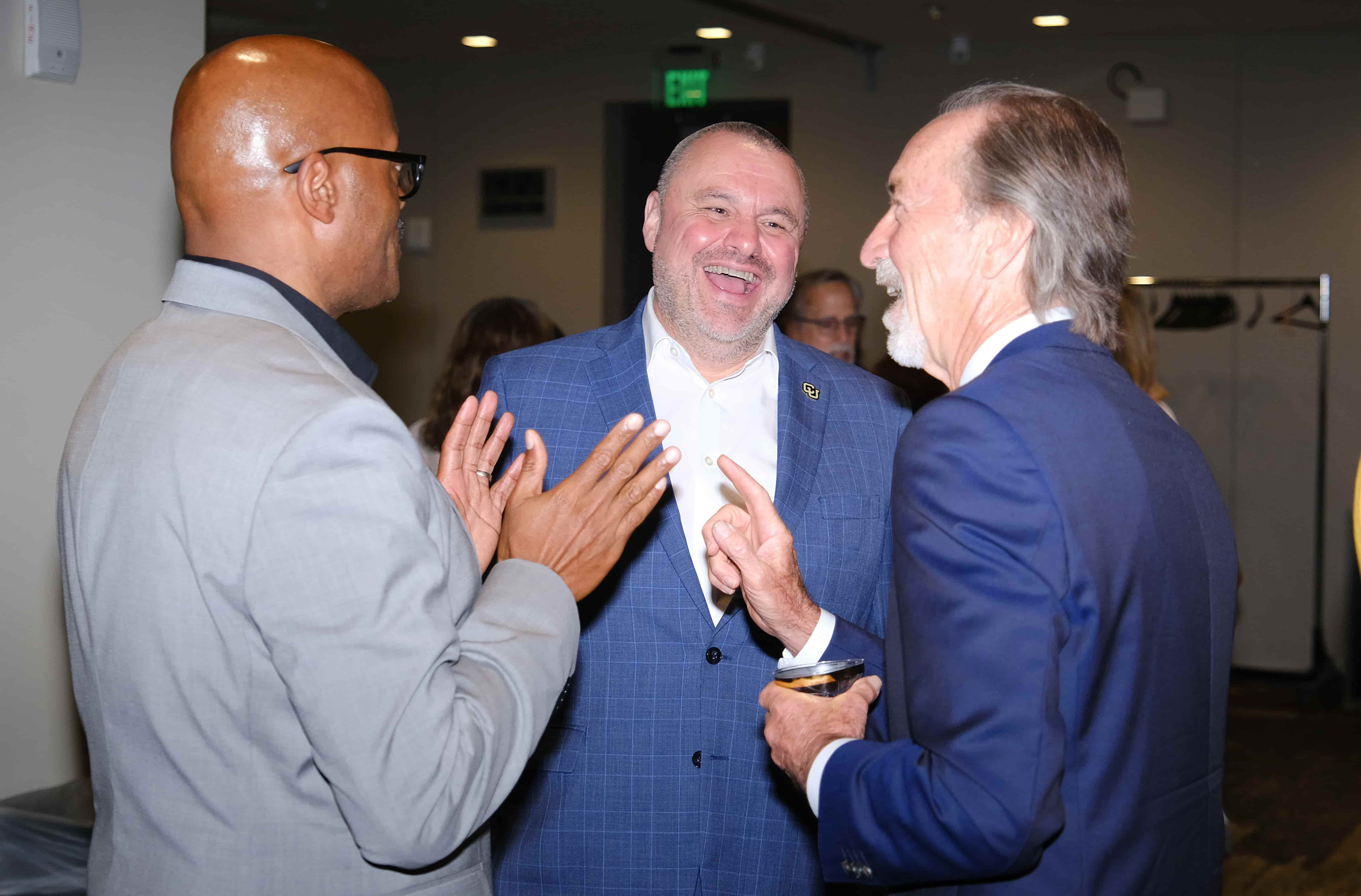 Chancellor Christensen with Dean Lynn and Reed Martin