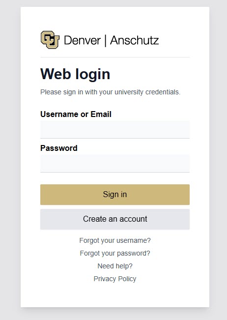 CU Web Login