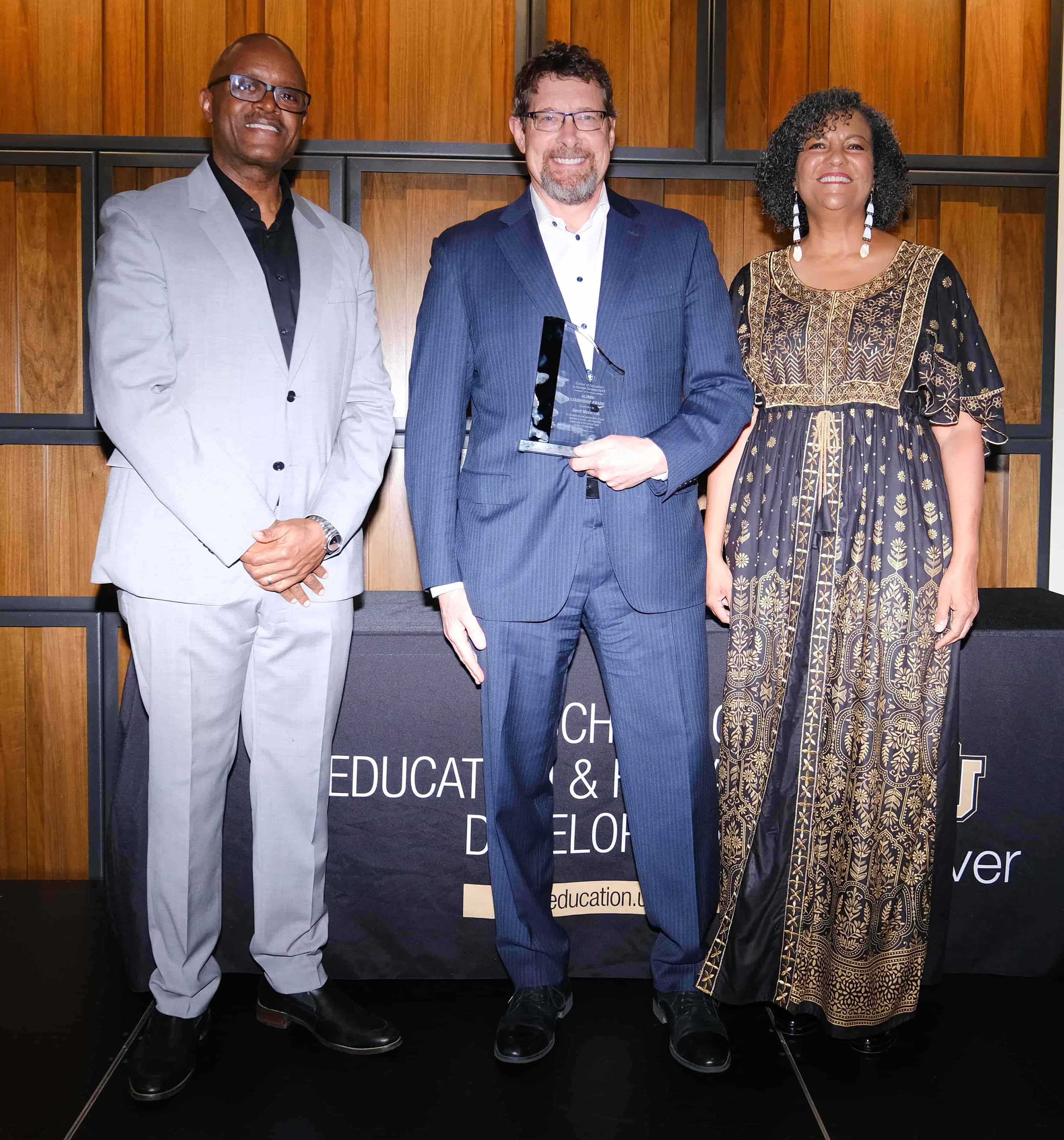 Dr. Westervelt accepting his award