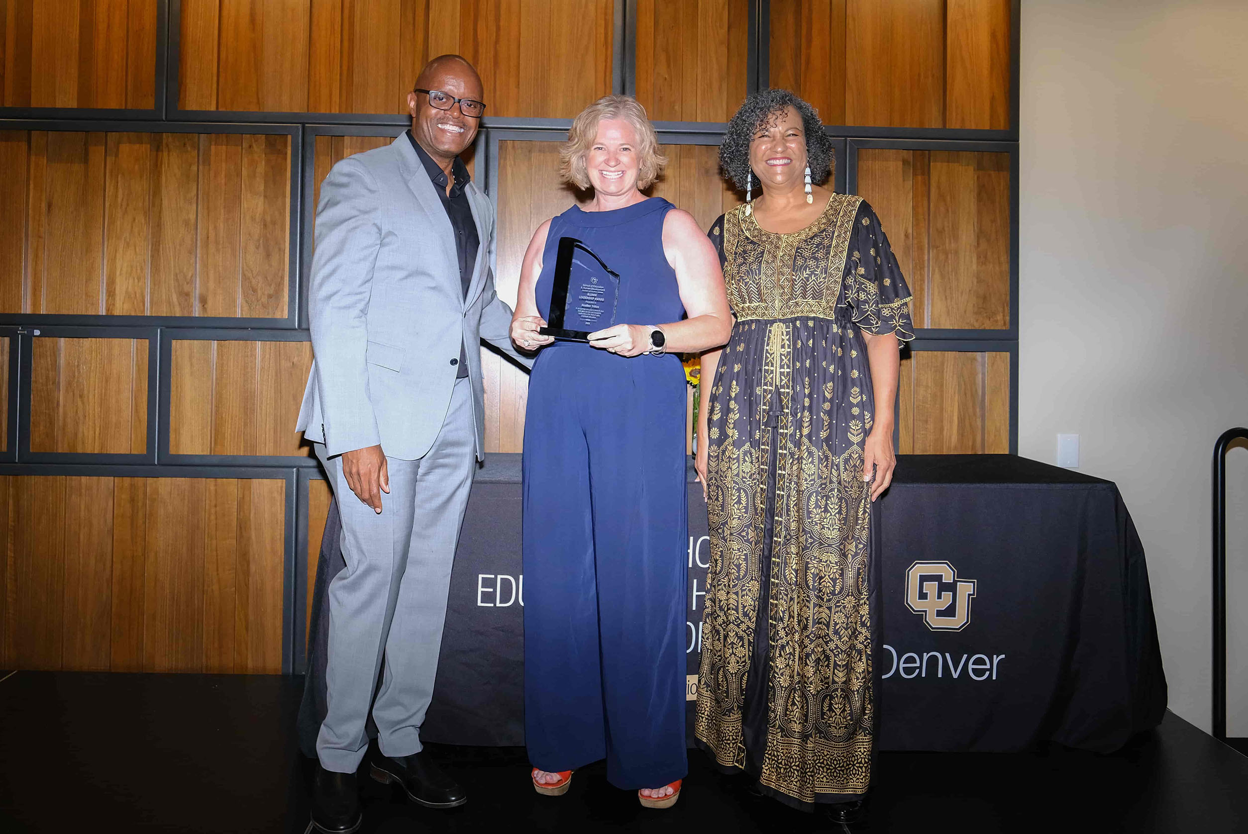 Heather Tritten accepting her award