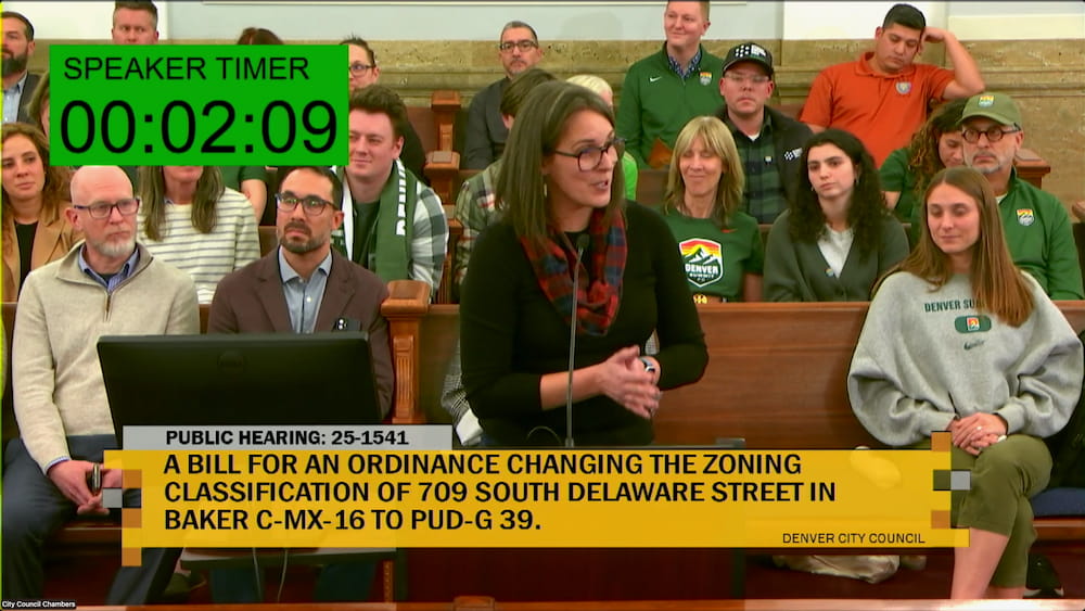 Jenn presenting at Denver City Council