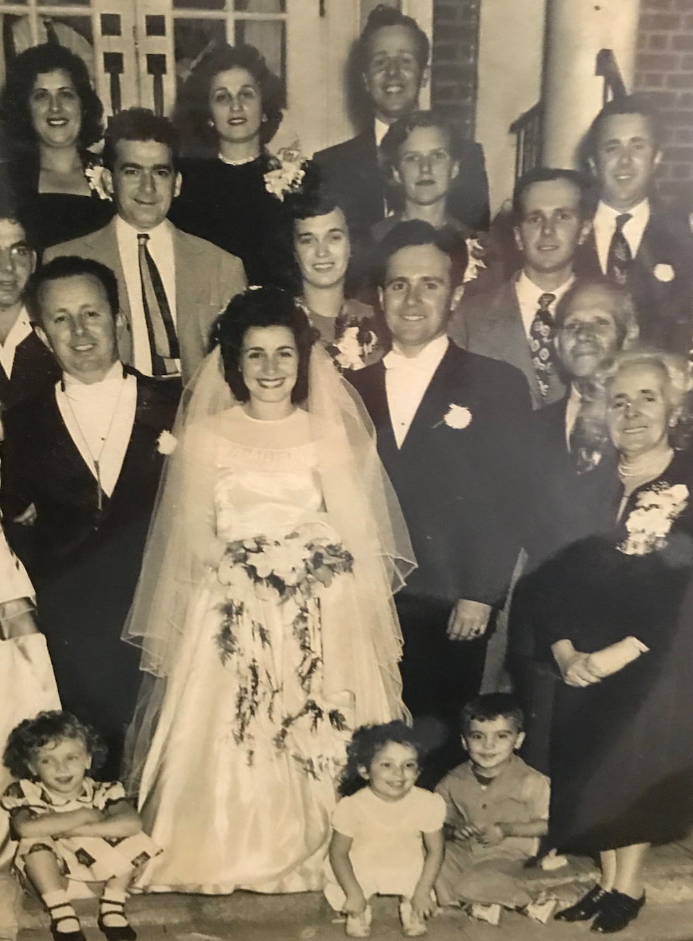 Marasco as a child with her large Italian family