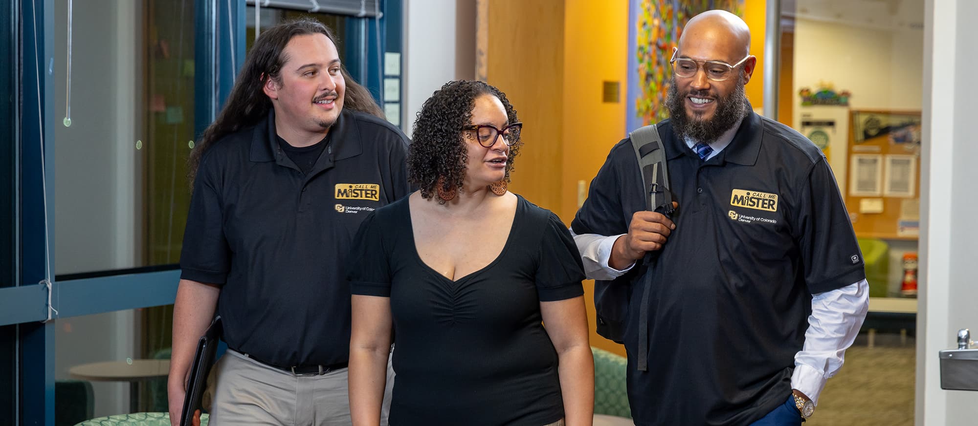 Diego Lucero, Dr. Geneva Sarcedo, and Brandon Pryor